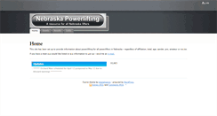 Desktop Screenshot of nebraskapowerlifting.com