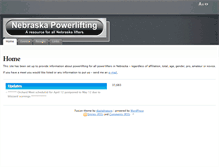 Tablet Screenshot of nebraskapowerlifting.com